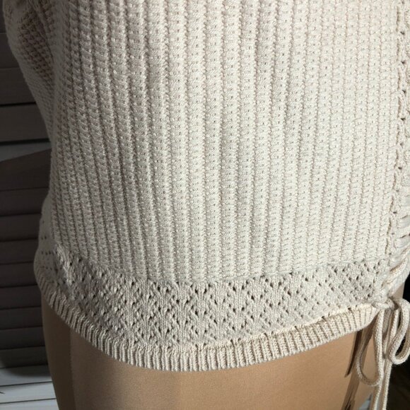 Ryegrass Cream Crochet Knit Crop Tank Top XXL - Picture 9 of 10